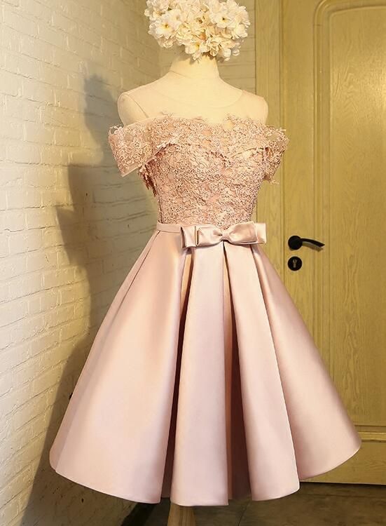 BLUE LACE SHORT HOMECOMING DRESS, BLUE LACE BRIDESMAID DRESS cg2396