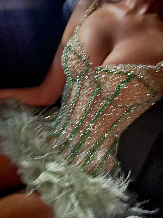 Sheath Straps Sequin Mint Green Short Formal Homecoming Dresses    cg25813