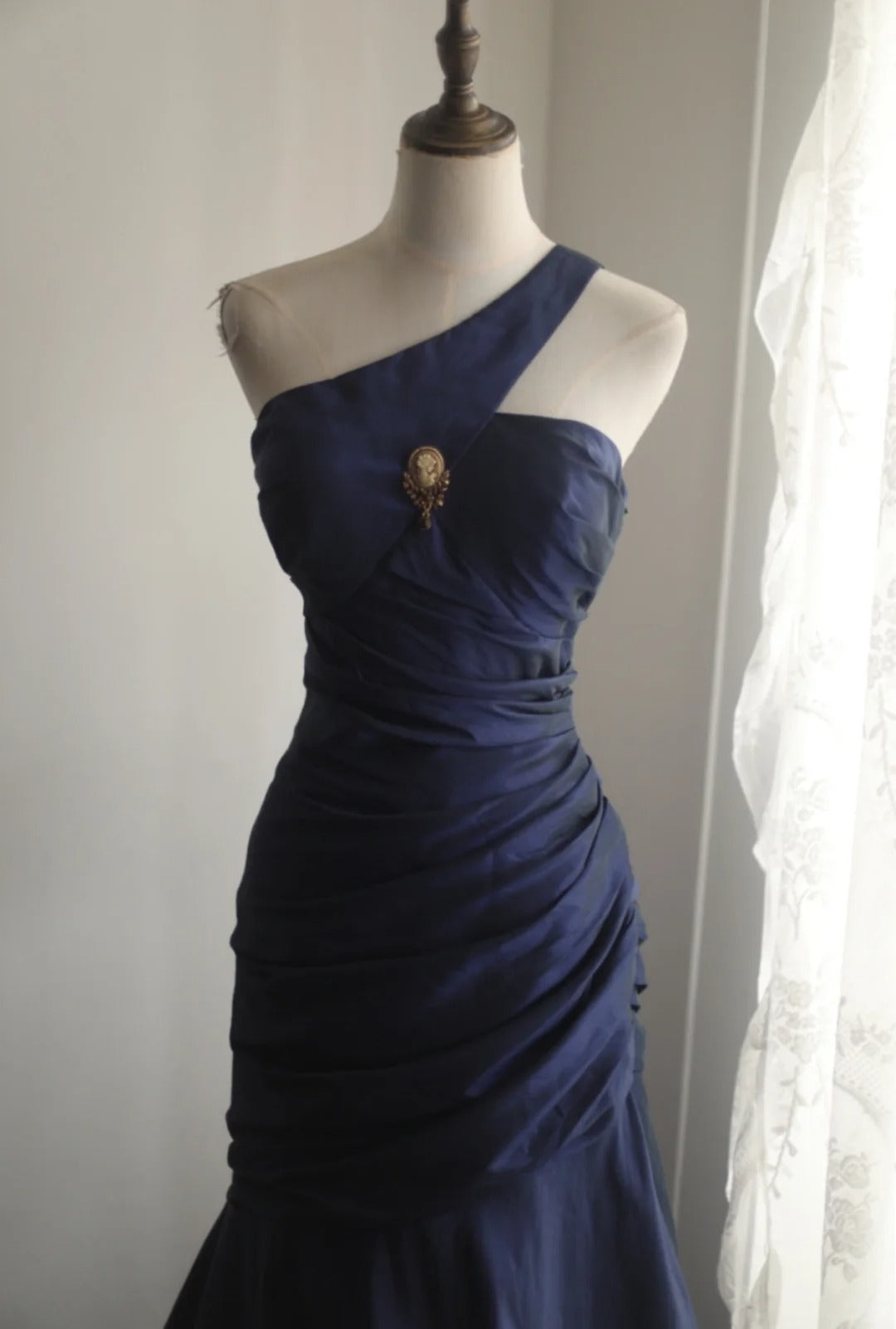 Mermaid Navy Blue Prom Party Dresses Unique Long Evening Dress   cg25927