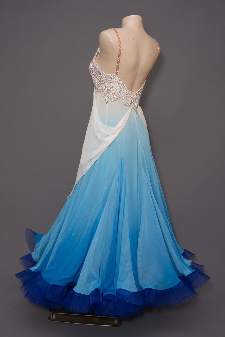 A-Line Chiffon Ombre Prom Dress, Formal Evening Dress cg25432