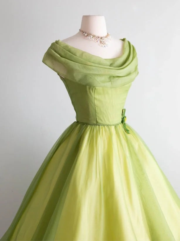 A Line Green Off Shoulder Short Party Dress Short Evening Dress      cg25560