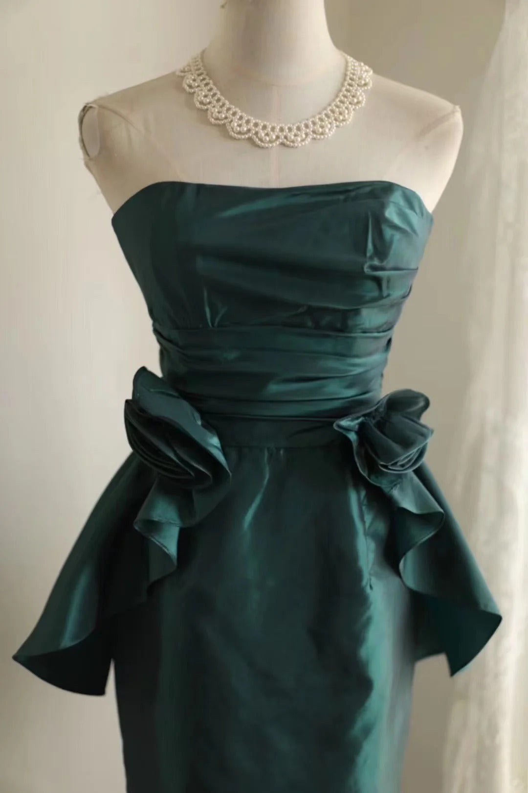 Green Vintage Short Party Dress Cocktail Dresses Homecoming Dress     cg25705