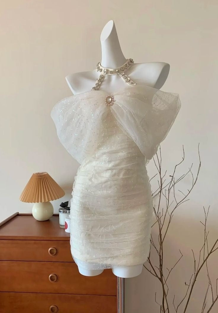 Off Shoulder Sheath Short Evening Party Dress Homecoming Gowns      cg25592