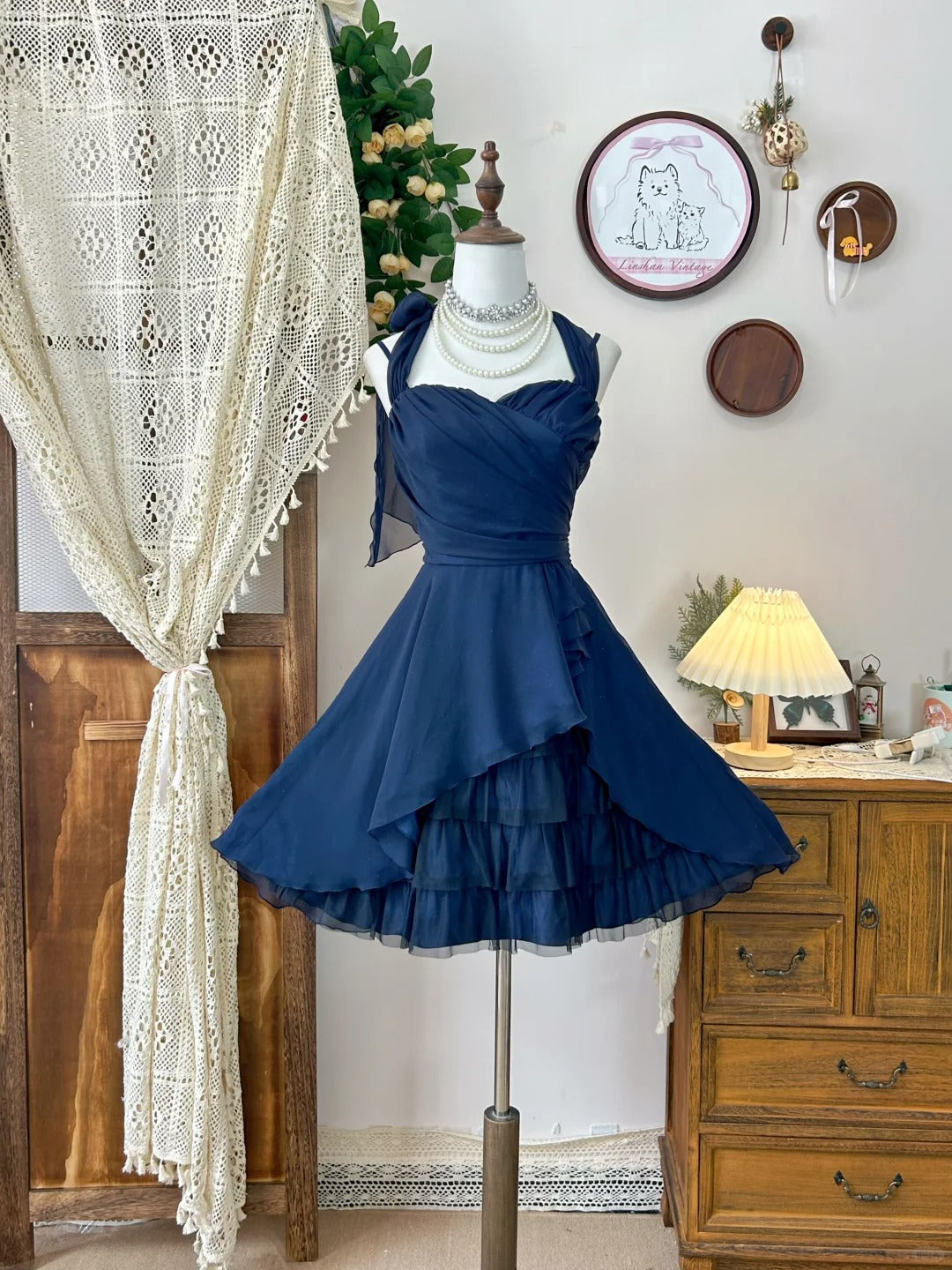 A Line Vintage Short Party Dress Cocktail Dresses Homecoming Dress     cg25796