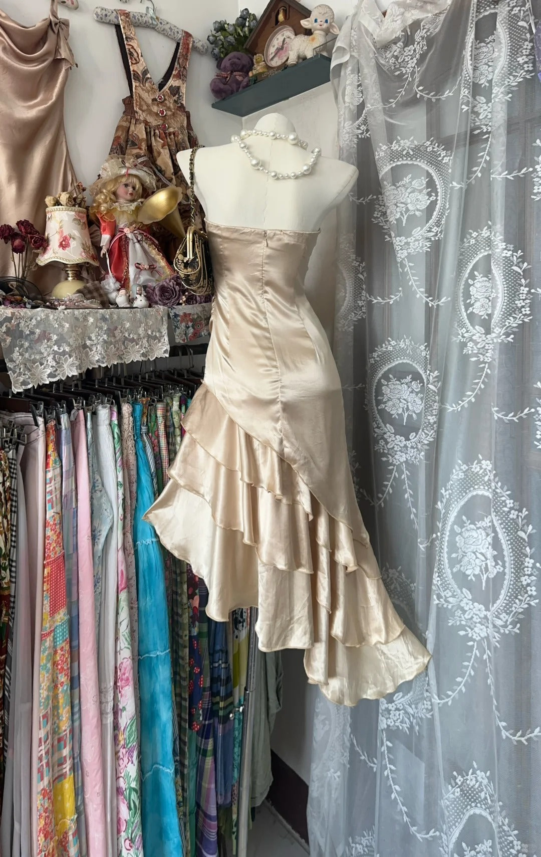 Irregular length Champagne Vintage Short Party Dress Cocktail Dresses Homecoming Dress     cg25848