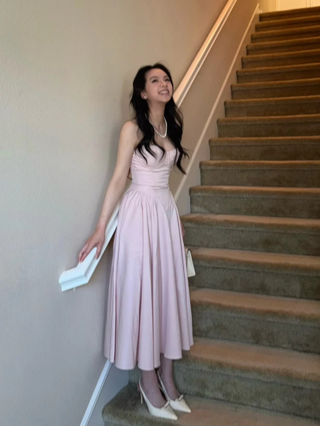 Pink Evening Dresses, A Line Sleeveless Party Gowns  cg25554