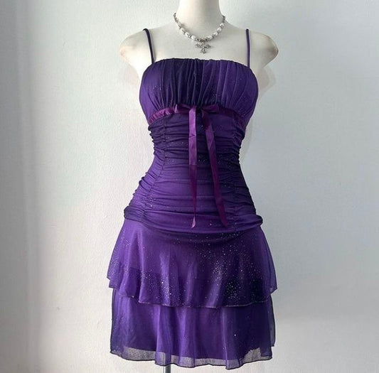 Purple Vintage Short Party Dress Cocktail Dresses Homecoming Dress     cg25837