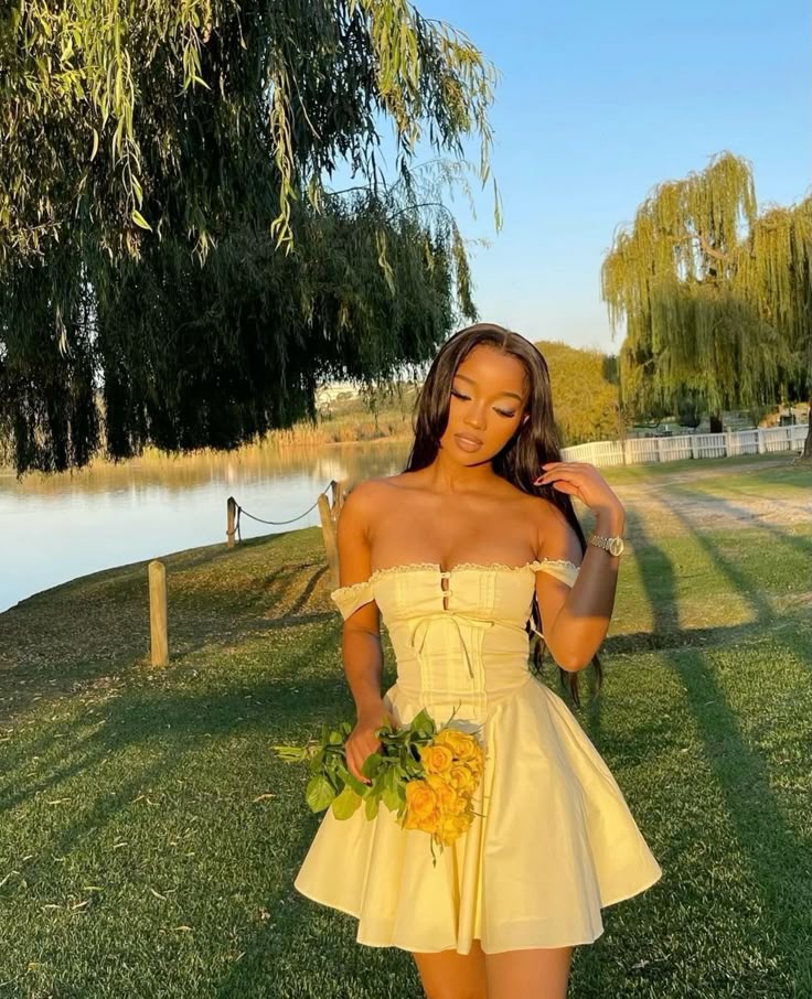 Yellow A Line Party Dress Short Prom Dresses Homecoming Gowns      cg25613