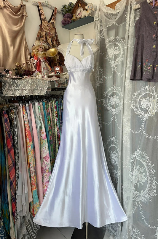 Vintage Evening Dresses,Mermaid Halter Long Party Gowns  cg25577