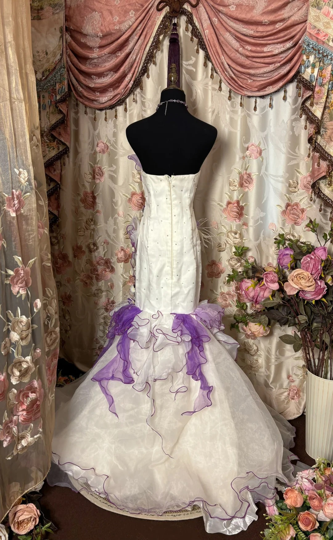 Vintage Evening Dresses,Mermaid Long Sleeveless Party Gowns  cg25542