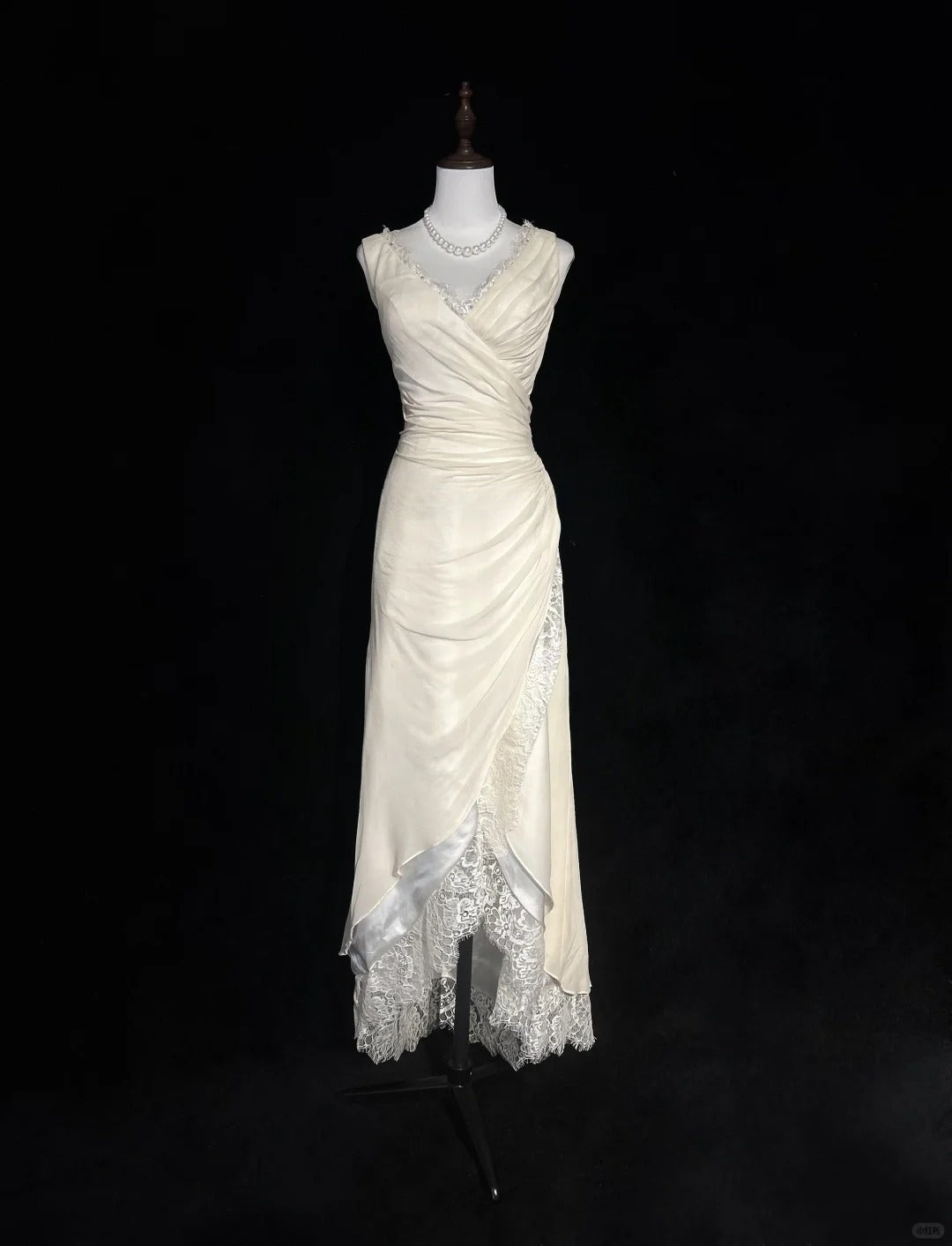 Ivory Formal Dress Vintage Long Party Dress Evening Dress Prom Dresses     cg25717