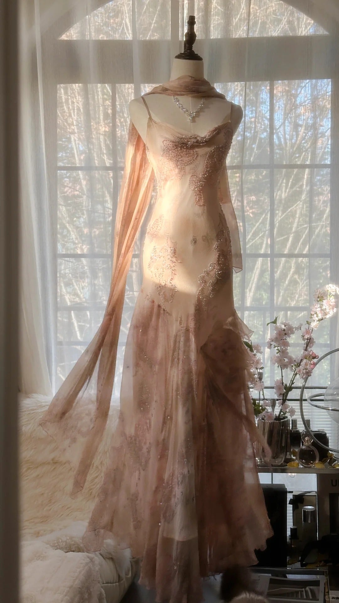 Vintage Evening Dresses, Sleeveless Long Party Gowns  cg25512