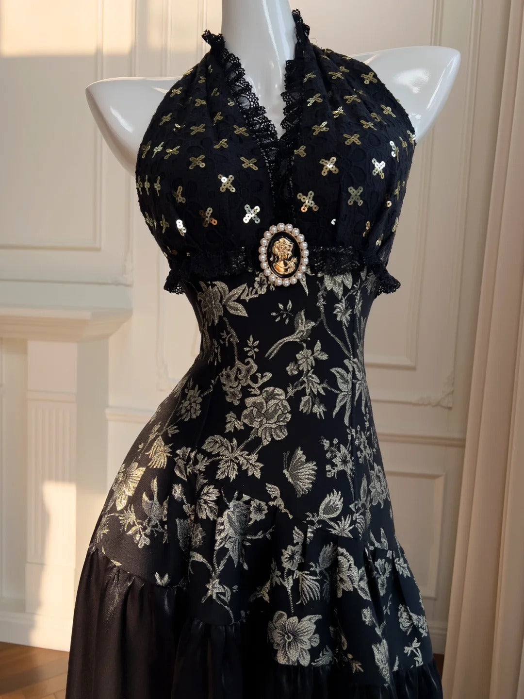 Halter Vintage Evening Dresses,Sleeveless Party Gowns  cg25487