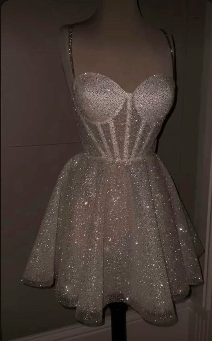 Cute A Line Spaghetti Straps White Sequin Mini Short Formal 8th Grade Homecoming Dresses Summer Middle School Homecoming Outfits      cg26012