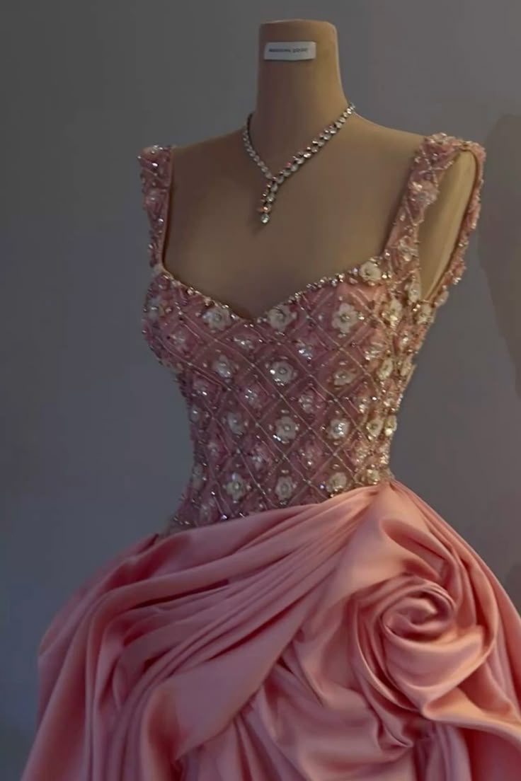 Pink Elegant Evening Dresses, Sleeveless Party Prom Dress, Formal Dress    cg25468