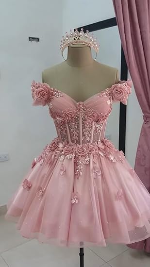 A-line Pink Homecoming Dresses Short Prom Dress Short Party Dress    cg25957