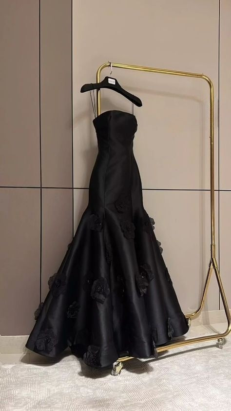 Elegant Black Spaghetti Straps Prom Dress Party Dress       cg25049