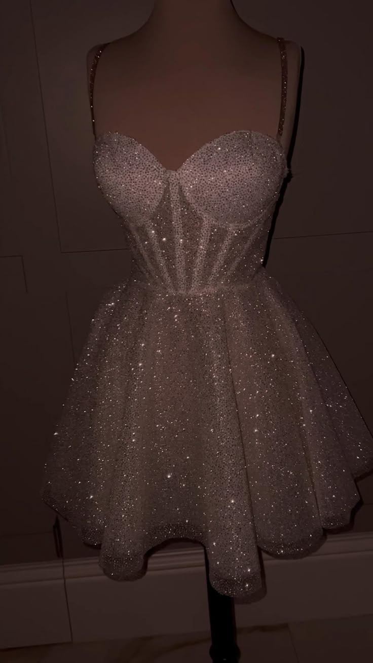 Cute A Line Spaghetti Straps White Sequin Mini Short Formal 8th Grade Homecoming Dresses Summer Middle School Homecoming Outfits      cg26012