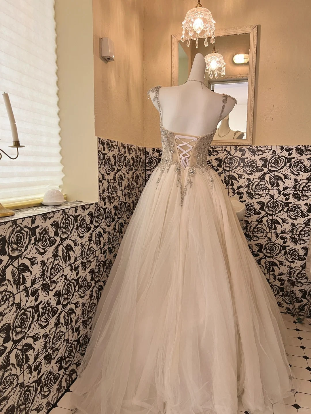 A Line Tulle Princess Evening Dress for Girls Long Party Gowns    cg25784