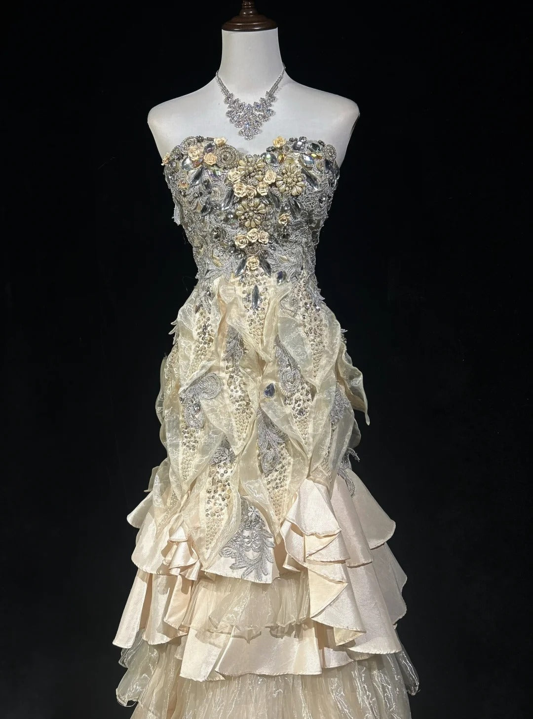 Elegant Vintage Evening Dresses, Sleeveless Party Prom Dress    cg25466