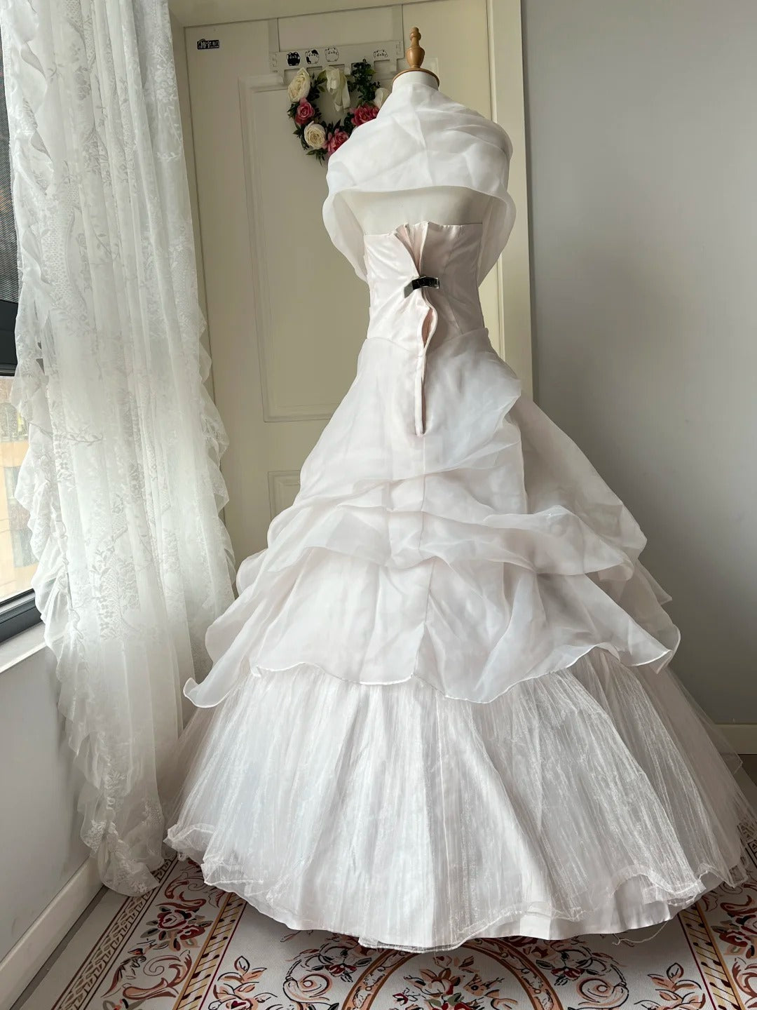 A Line Pink Prom Party Dresses Unique Long Evening Dress Vintage Princess Dress   cg25985