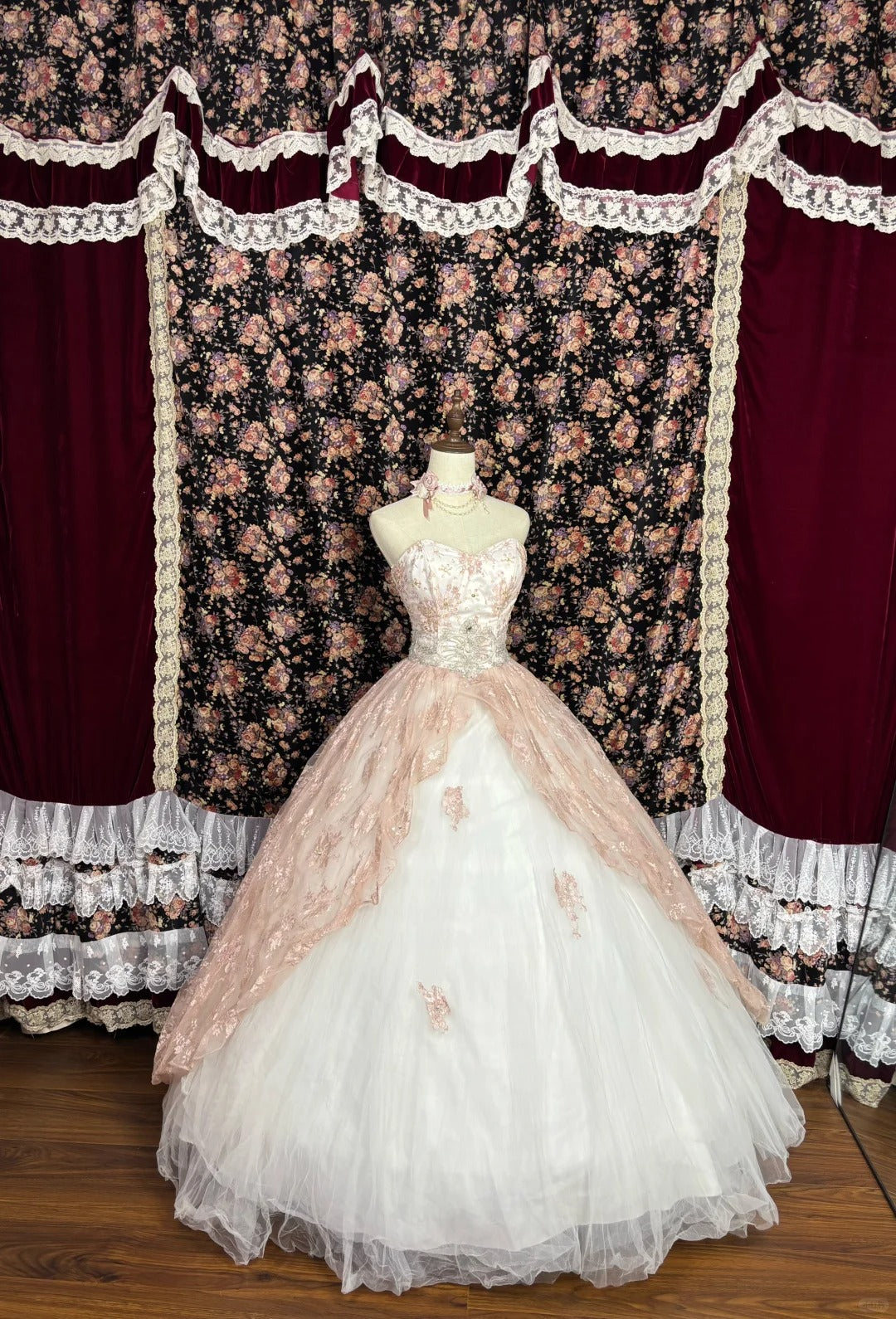 A Line Strapless Ball Gown Quinceanera Dress Unique Evening Dress    cg25575