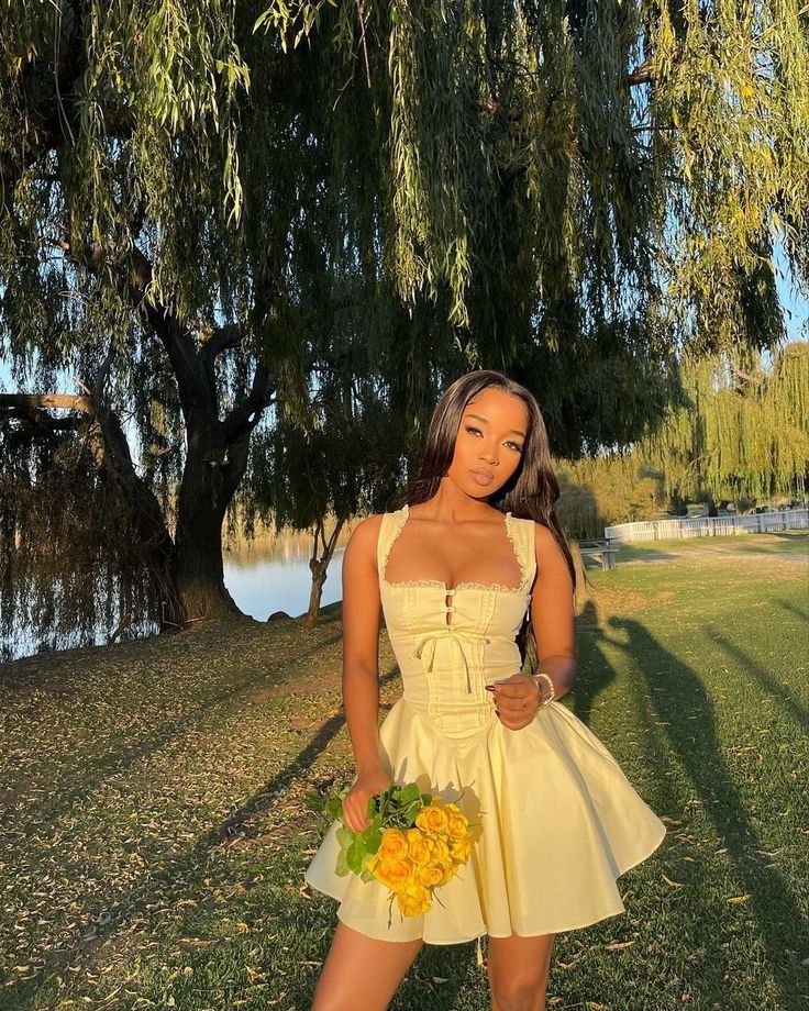 Yellow A Line Party Dress Short Prom Dresses Homecoming Gowns      cg25613