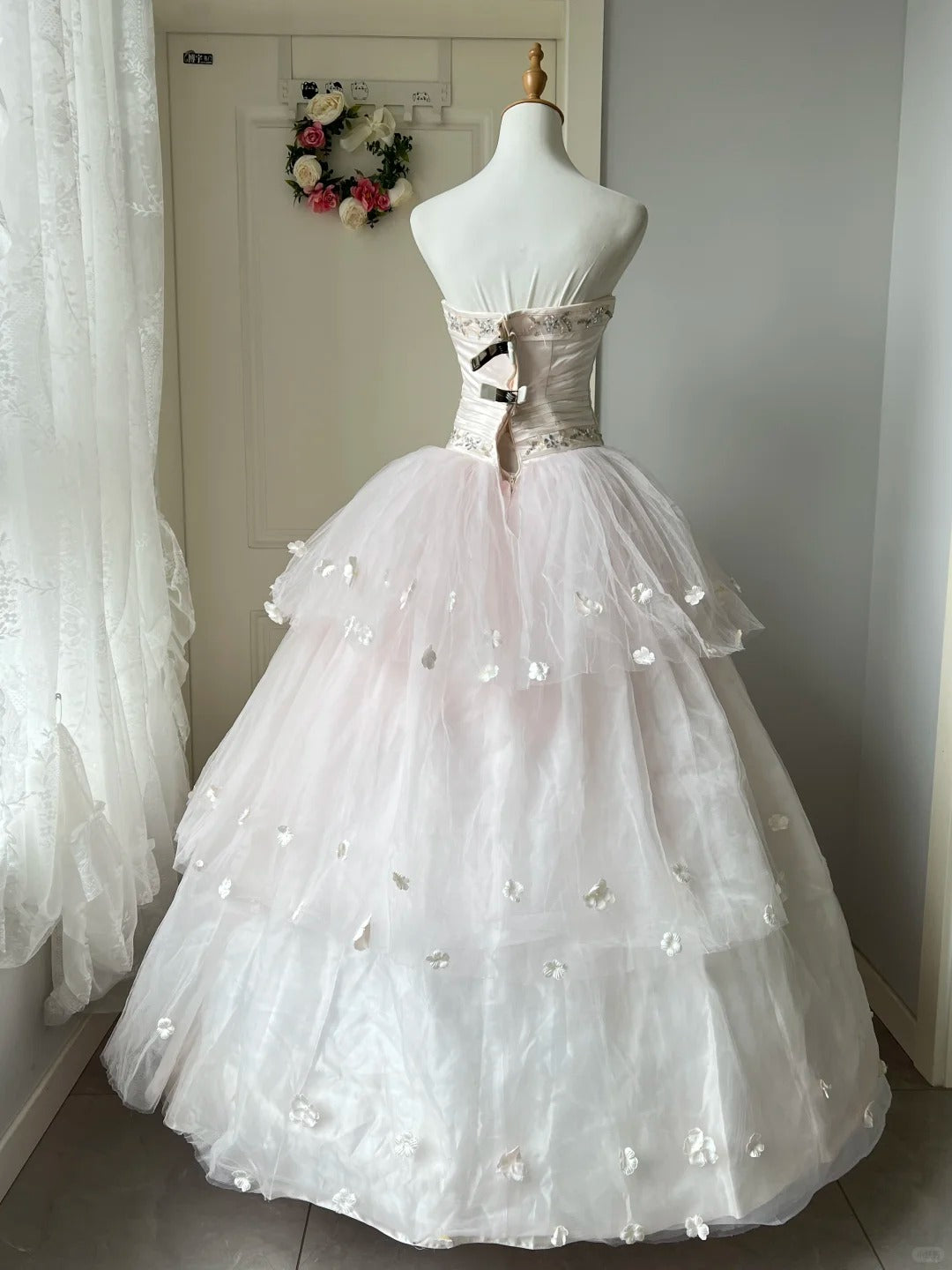 A Line Pink Prom Party Dresses Unique Long Evening Dress Vintage Princess Dress   cg25987