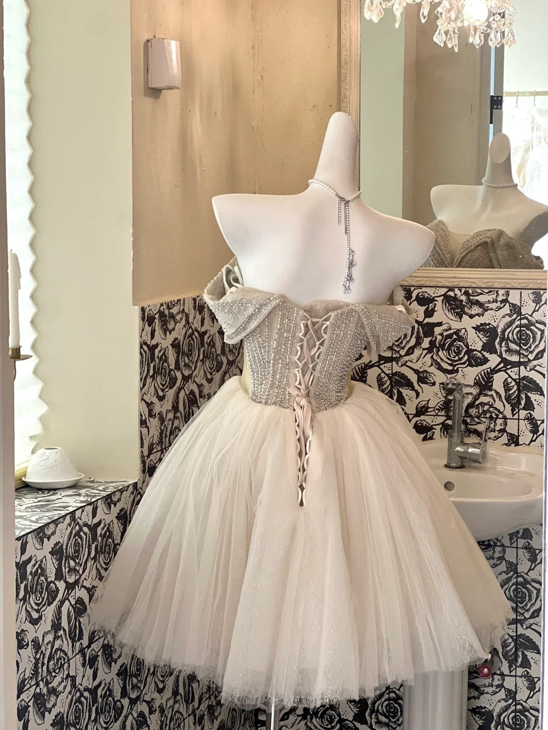 A Line Tulle Off Shoulder Short Party Dress Cocktail Dresses Homecoming Dress     cg25780