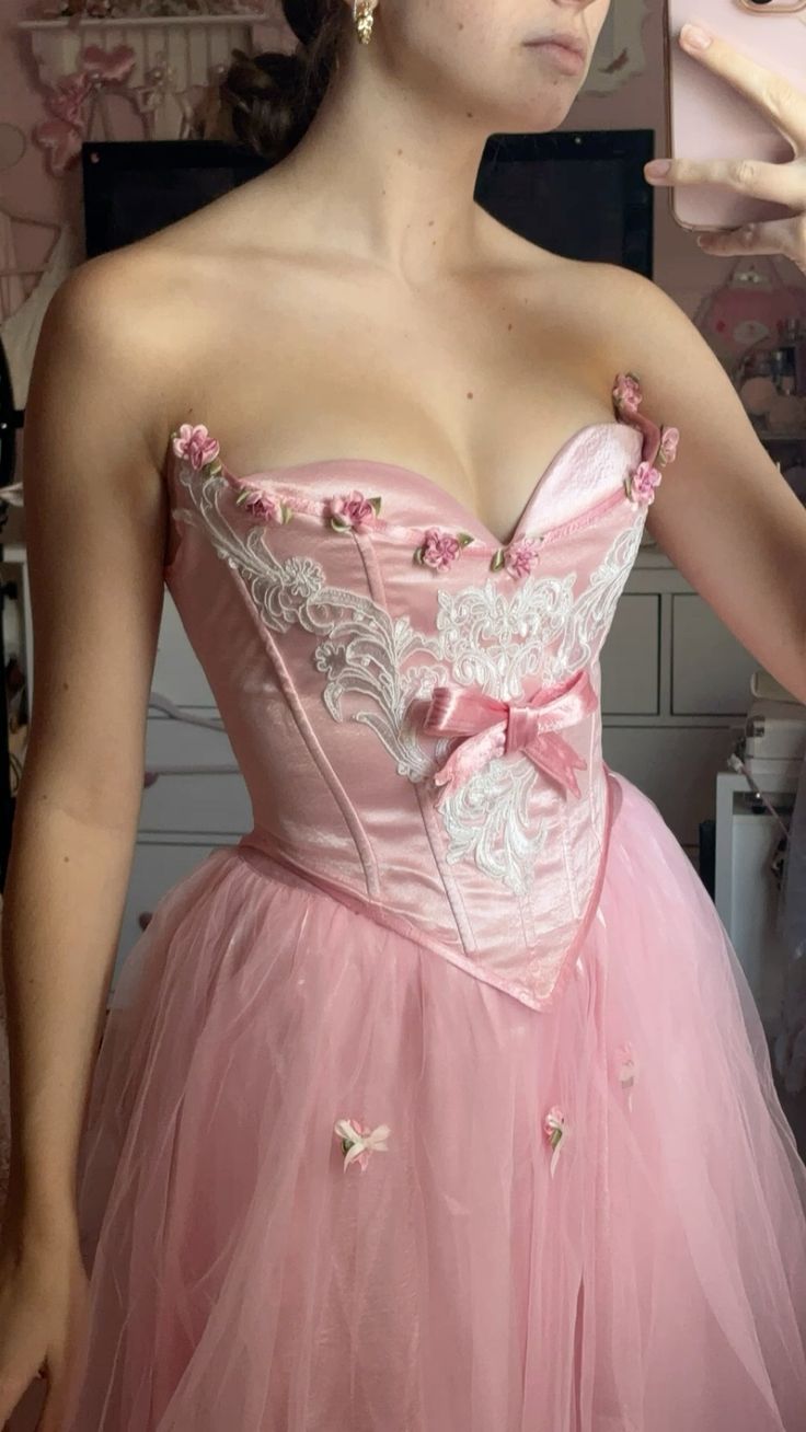 A-Line Tulle Midi Prom Dress, Pink Formal Dress Evening Dress cg25431