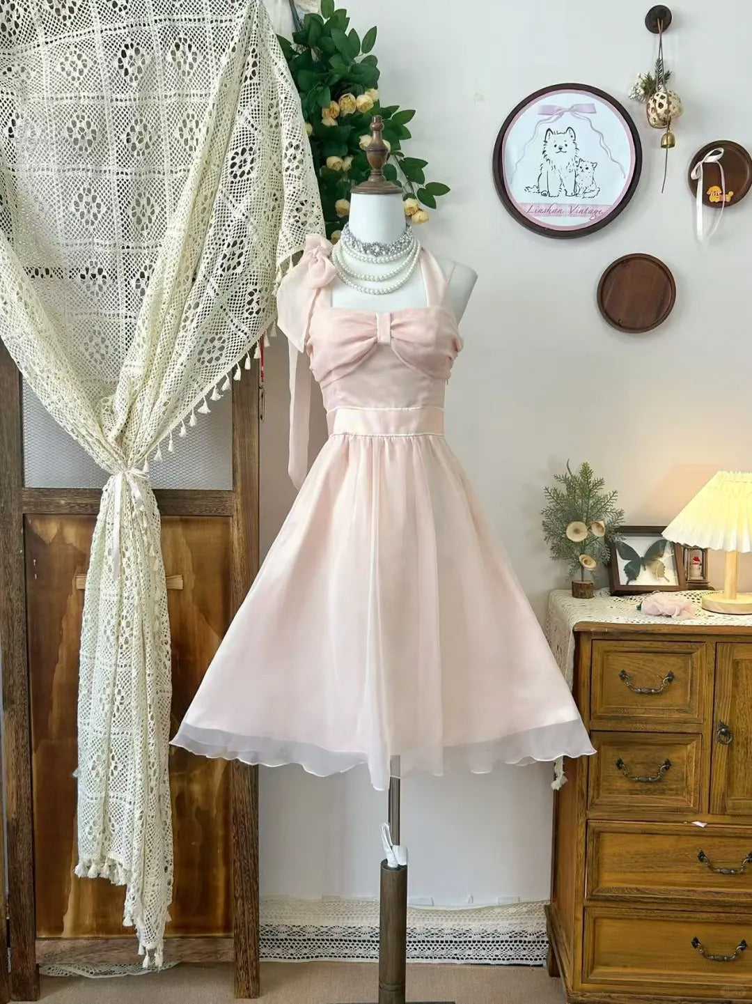 A Line Pink Vintage Short Party Dress Cocktail Dresses Homecoming Dress     cg25800