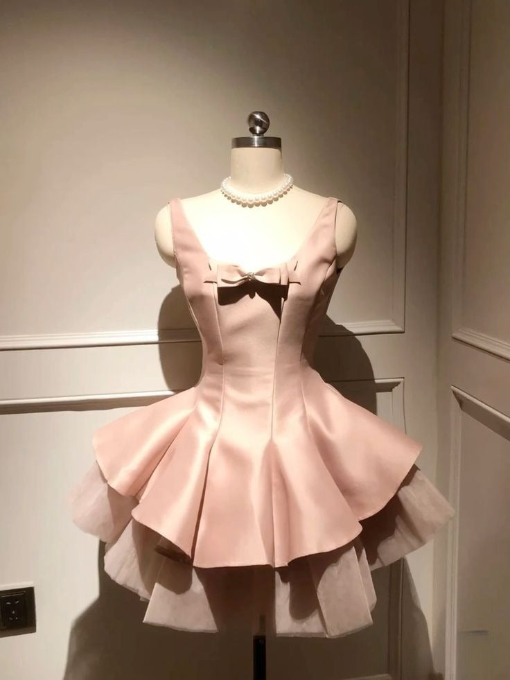 Short Pink Party Dress Fashion Evening Dress Homecoming Gowns      cg25582