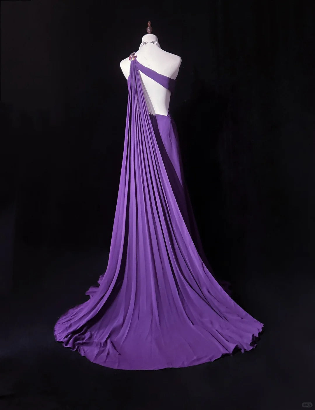 A Line Purple Formal Dress Vintage Long Party Dress Evening Dress Prom Dresses     cg25720