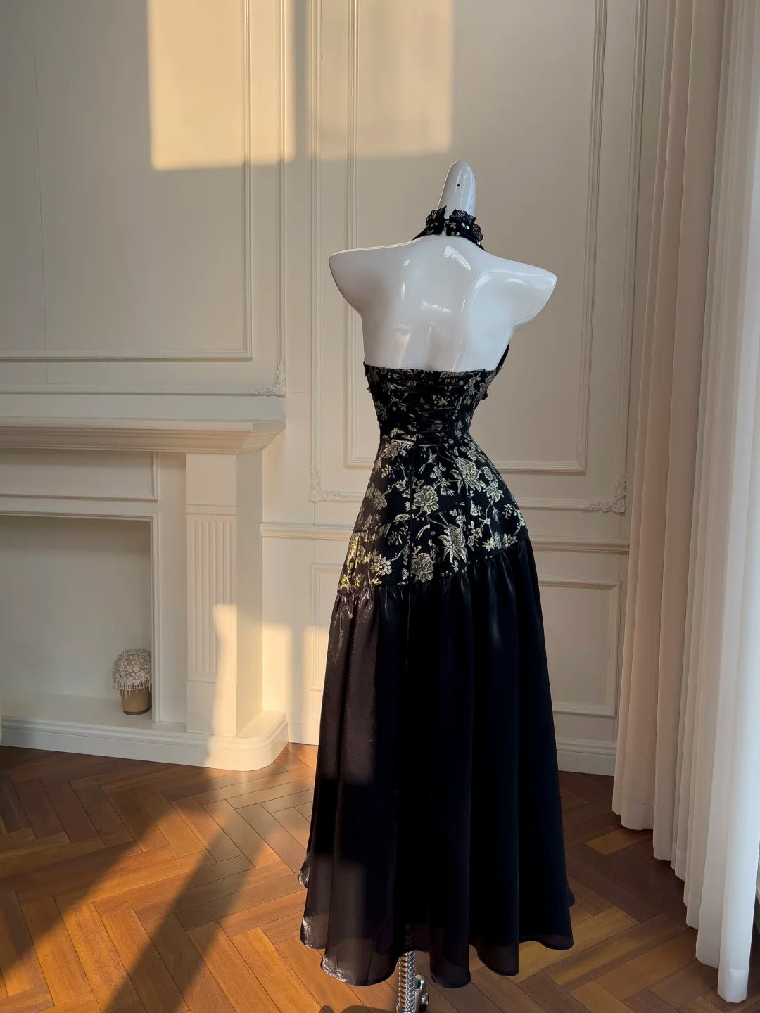 Halter Vintage Evening Dresses,Sleeveless Party Gowns  cg25487