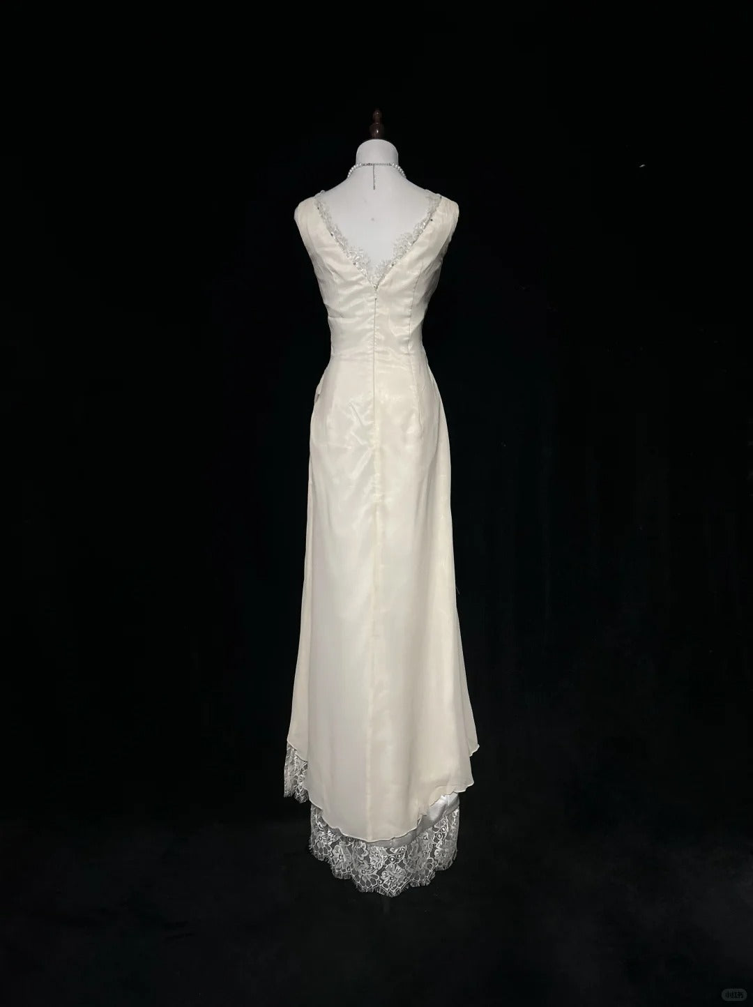 Ivory Formal Dress Vintage Long Party Dress Evening Dress Prom Dresses     cg25717
