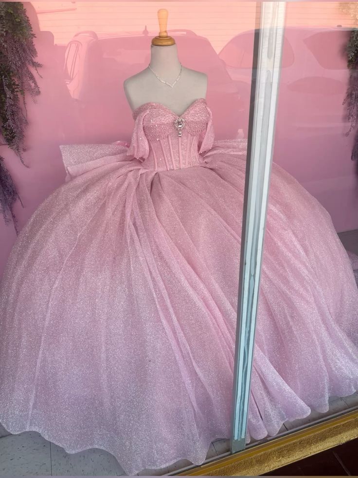 Ball Gown Sweetheart Light Pink Sequin Beaded Long Tulle Quinceanera Dress Sweet 15 16 Dresses cg26170