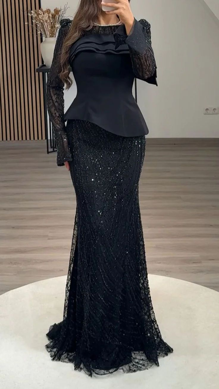 Sheath Bateau Neck Long Sleeves Beaded Back Zipper Formal Evening Dress cg26159