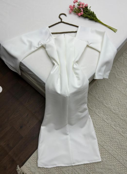 Classy Sheath Square Neck Long Prom Dresses Formal Summer Wedding Guest Dresses Wedding Guest Outfit cg26154