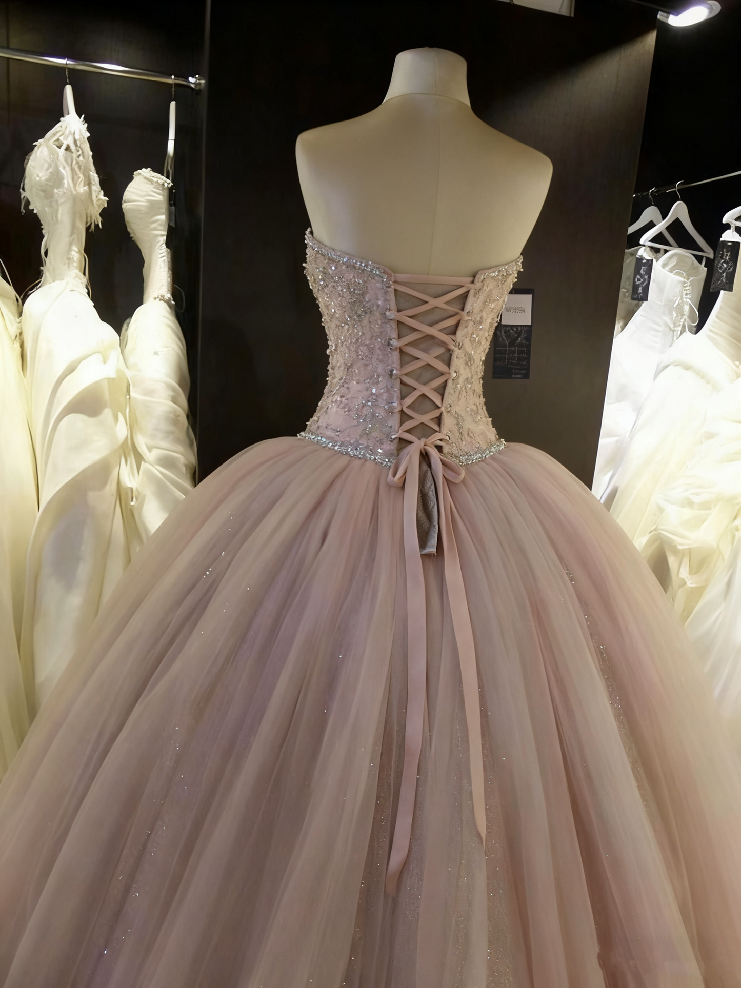 ball gown Prom Dresses Tulle Lace Appliques cg16835