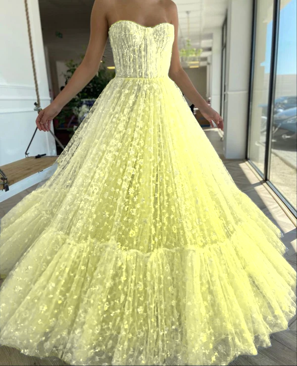 A-line long prom dress evening dress cg21407