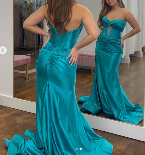 Mermaid Long Evening Dress Long Prom Party Dress    cg25636