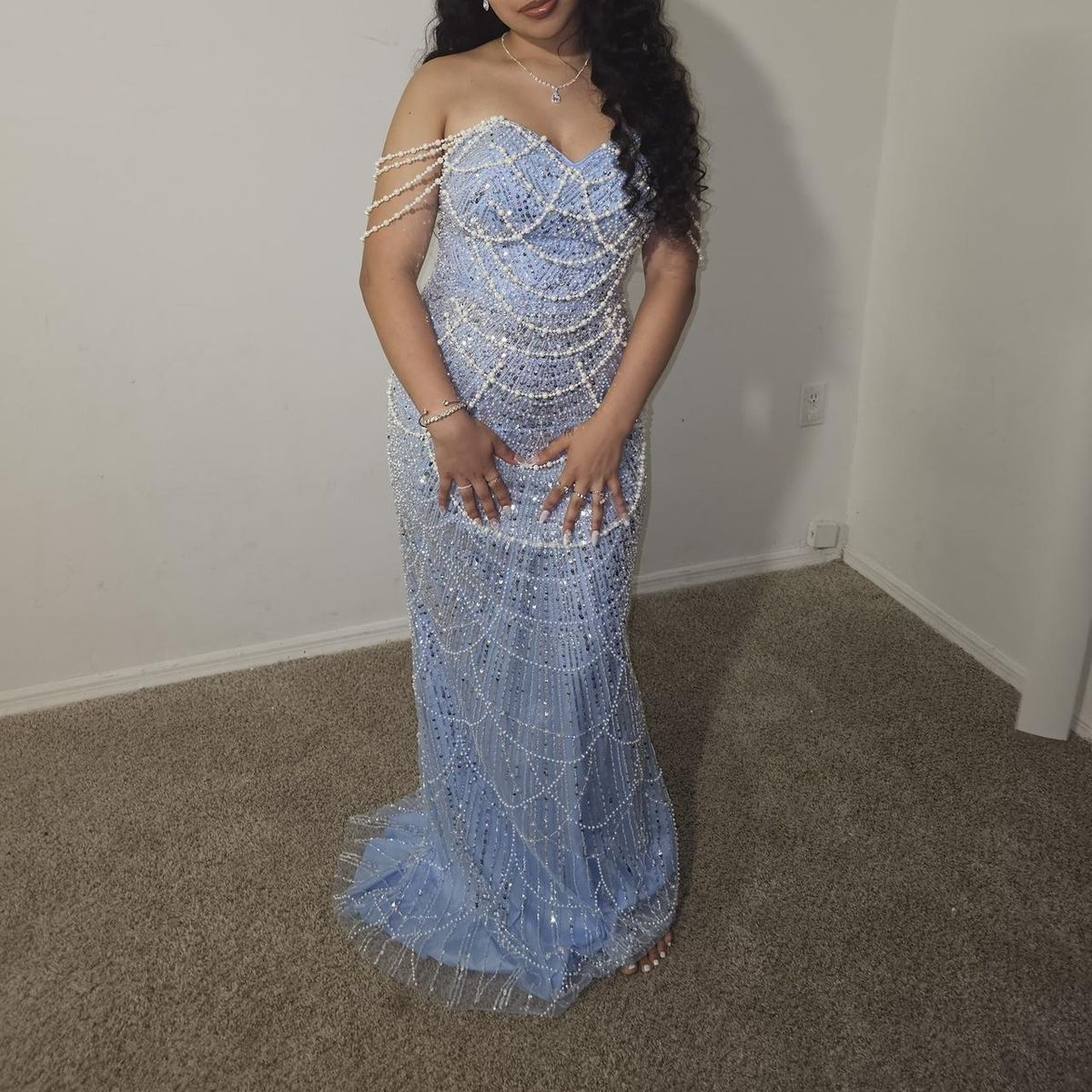 Beading Mermaid Long Prom Dresses Formal Party Dress Birthday Outfit cg26114