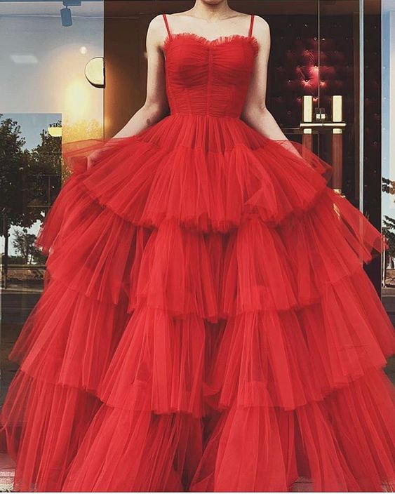 New Arrival Red Prom Dress, Long Evening Dress cg24935