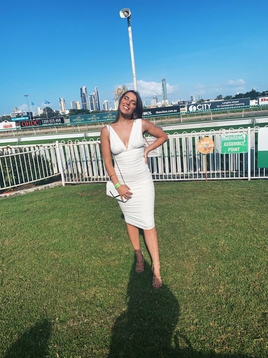 White Deep V Neck Homecoming Dress cg10166