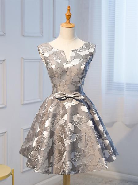 Unique Grey Cheap Short Homecoming Dresses cg1058