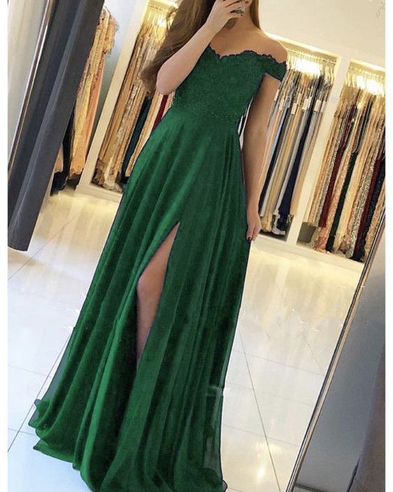 Dark Green Party Dress prom dress cg10662