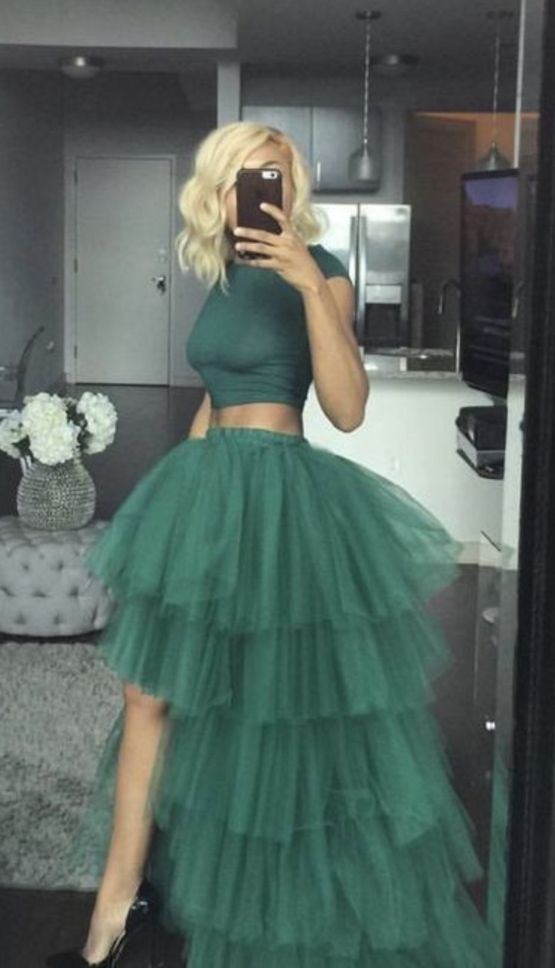 Two Pieces A-Line Prom Dresses,Long Prom Dresses,Cheap Prom Dresses, Evening Dress Prom Gowns cg10686