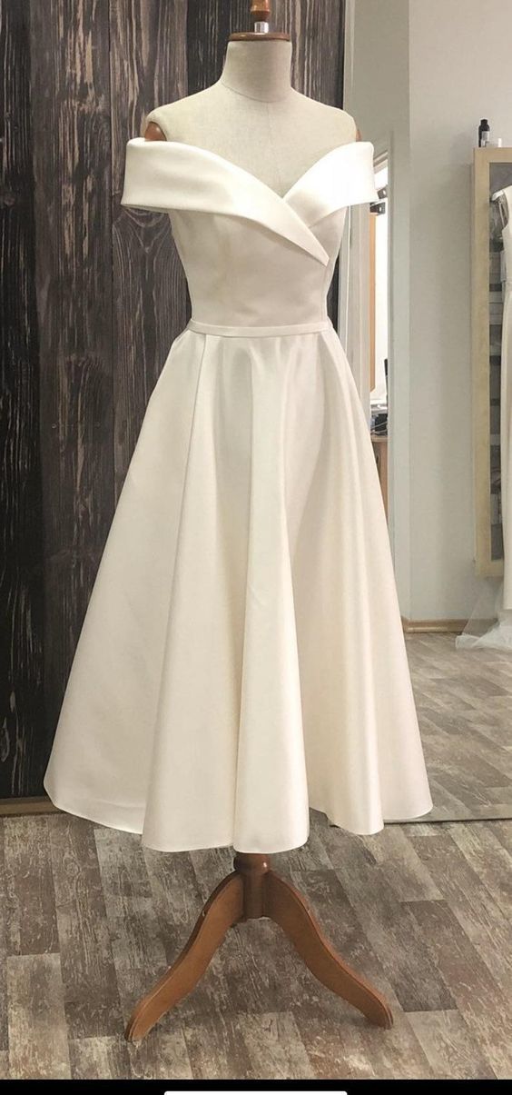 Boho simple off the shoulder prom dress cg10774