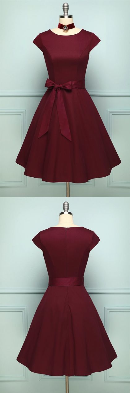 Burgundy Short Homecoming Dress cg11159