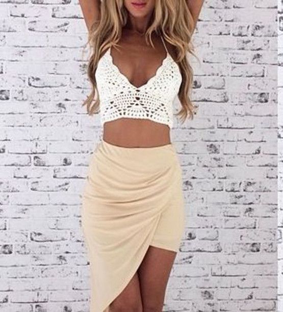 Two piece short homecoming dress cg11233